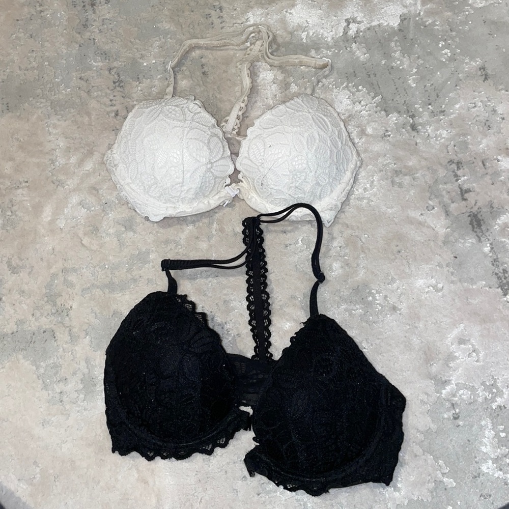 VS pink bralettes